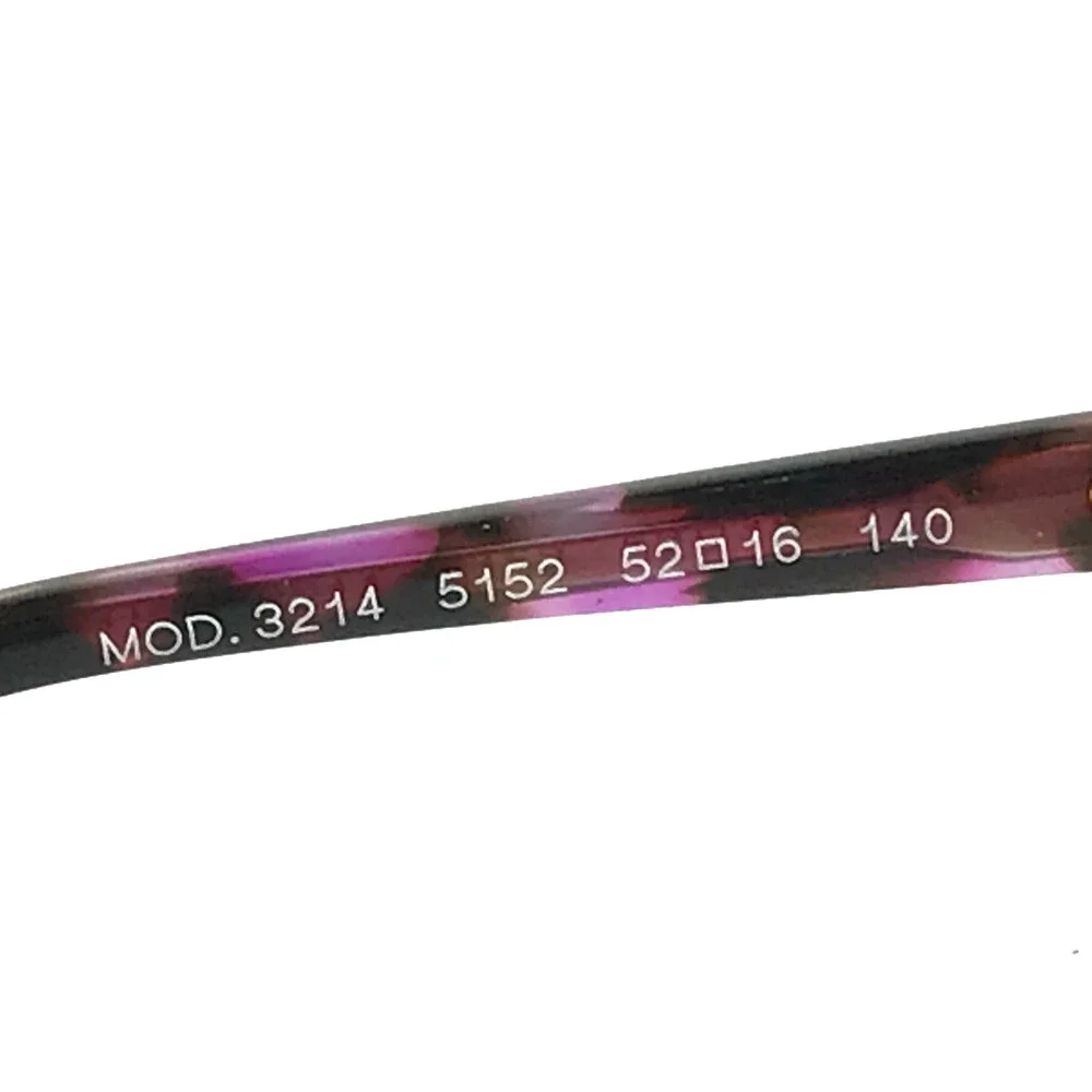 Versace Eyeglasses Frames MOD.3214 5152 Purple Tortoise Gold Cat Eye 52-16-140